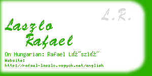 laszlo rafael business card